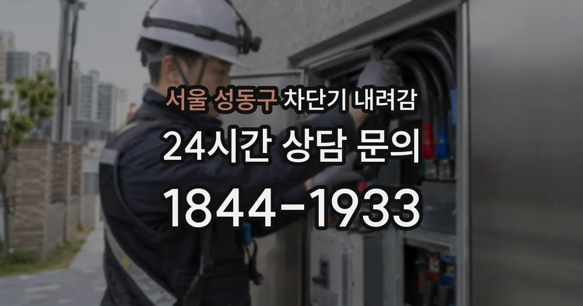 서울 성동구 차단기 내려감