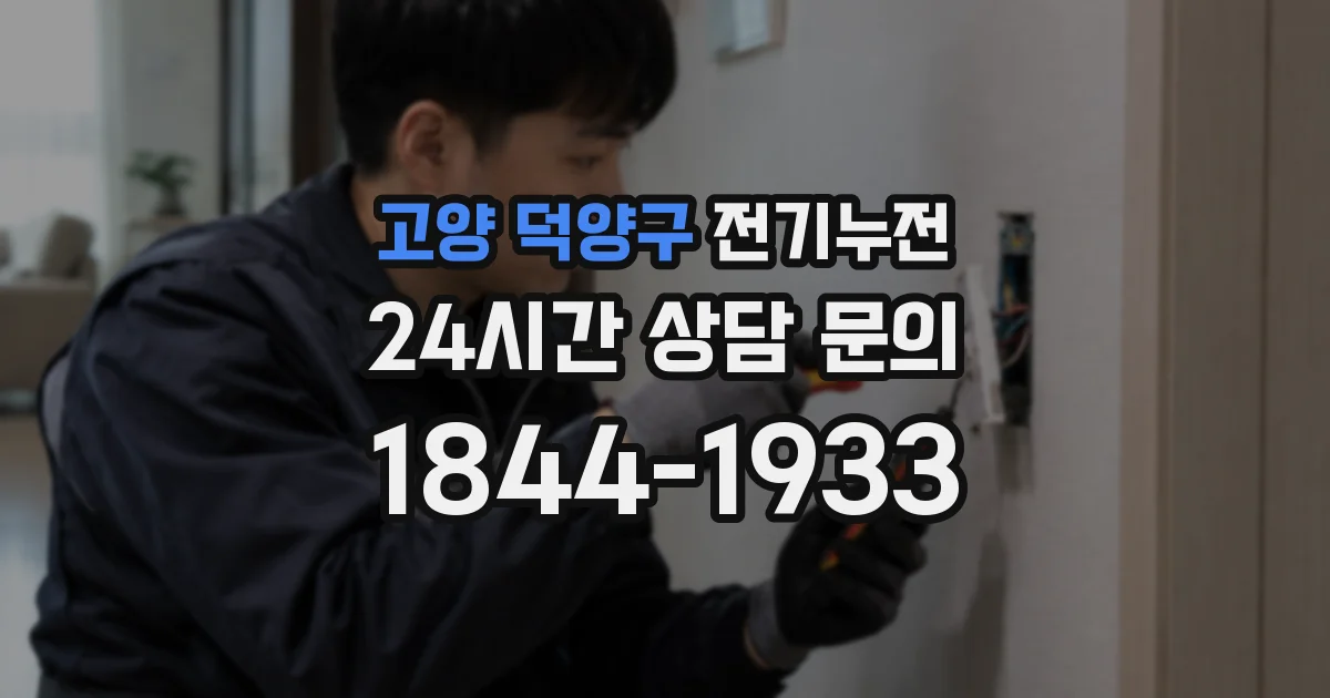 고양 덕양구 전기누전