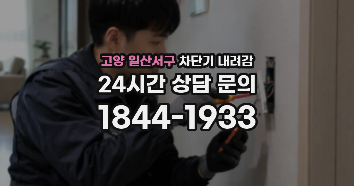 고양 일산서구 차단기 내려감