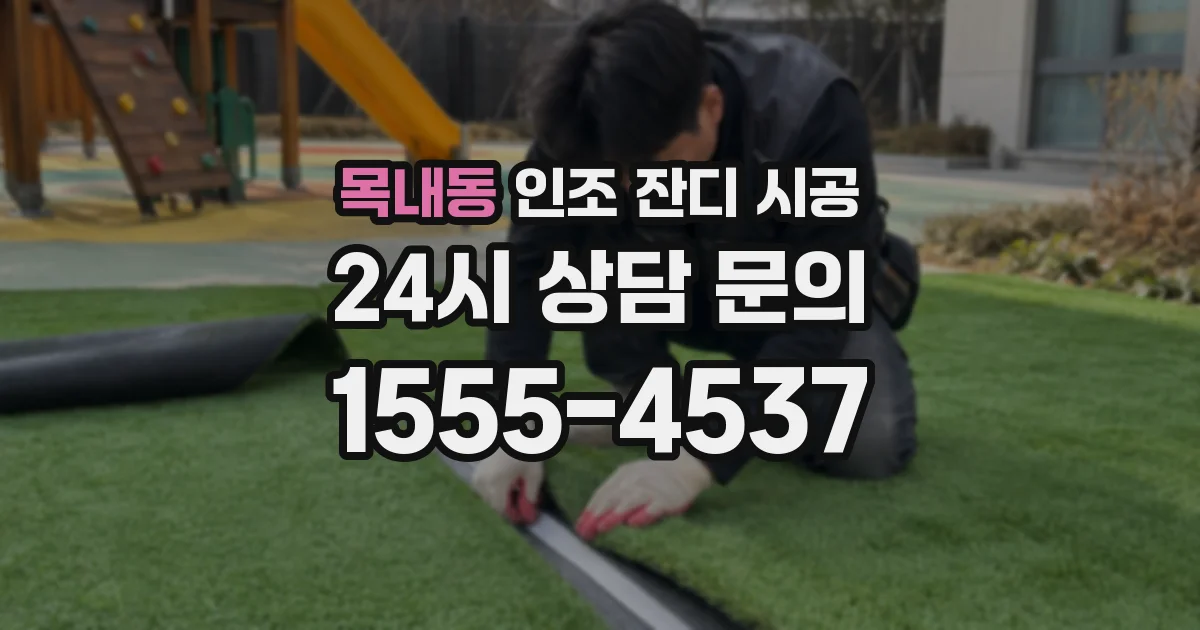 목내동 인조 잔디 시공