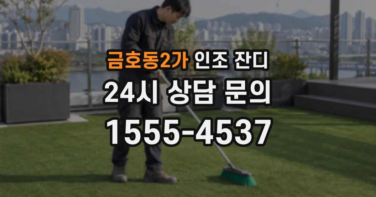 금호동2가 인조 잔디