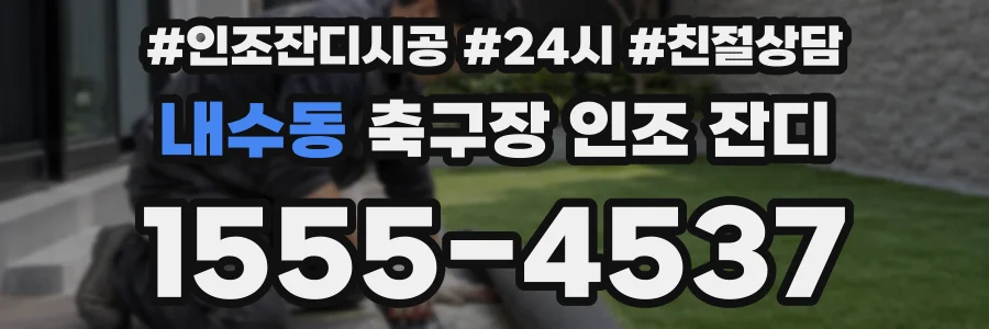 내수동 축구장 인조 잔디