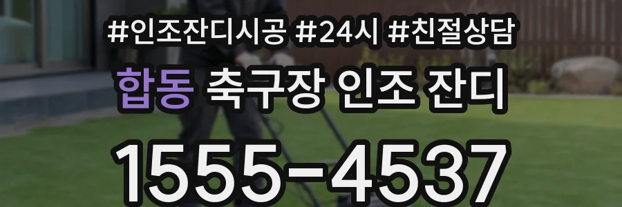 합동 축구장 인조 잔디
