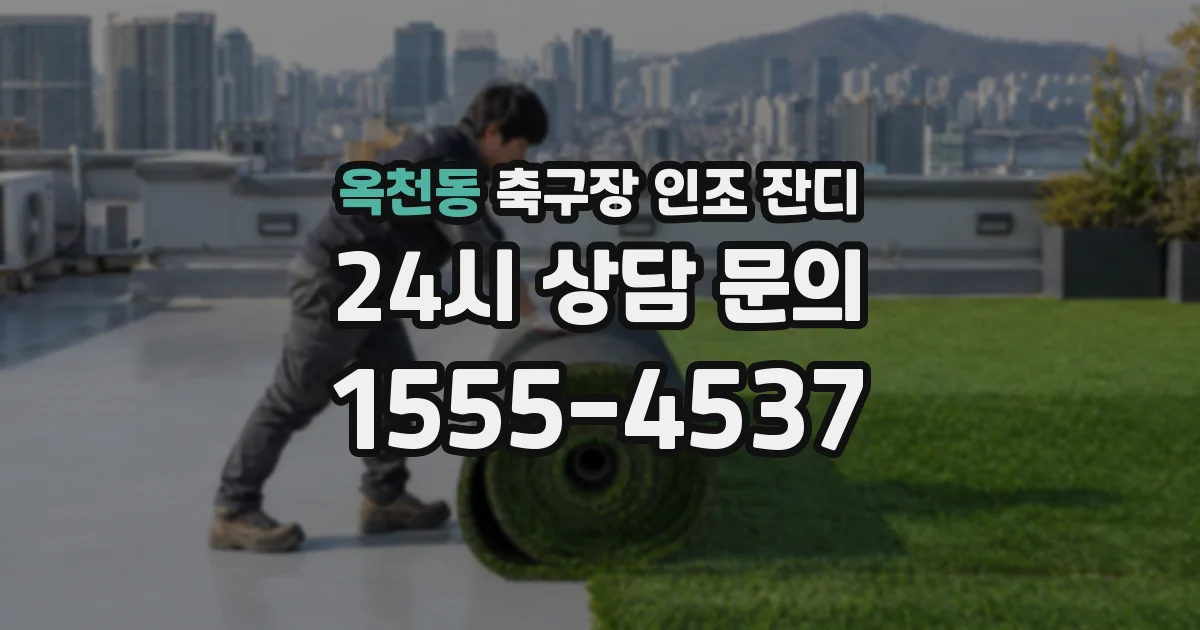 옥천동 축구장 인조 잔디