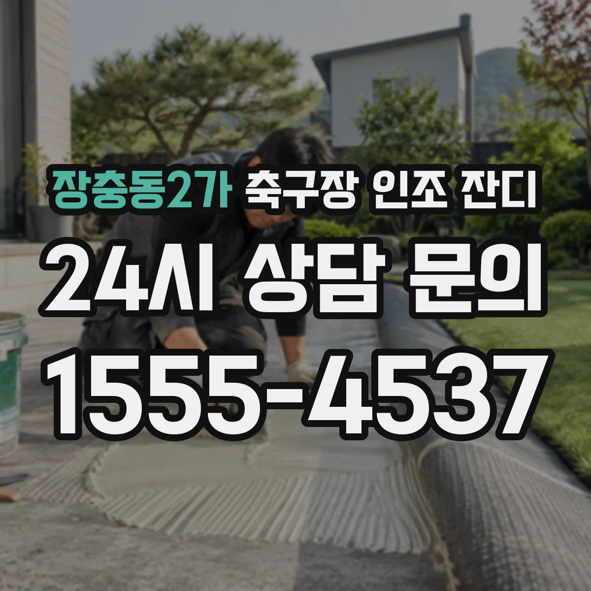 장충동2가 축구장 인조 잔디