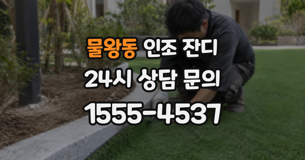 물왕동 인조 잔디