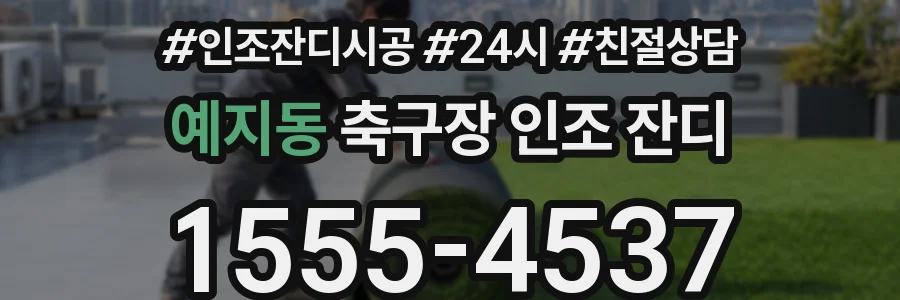 예지동 축구장 인조 잔디