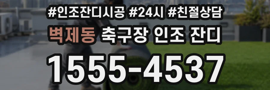 벽제동 축구장 인조 잔디