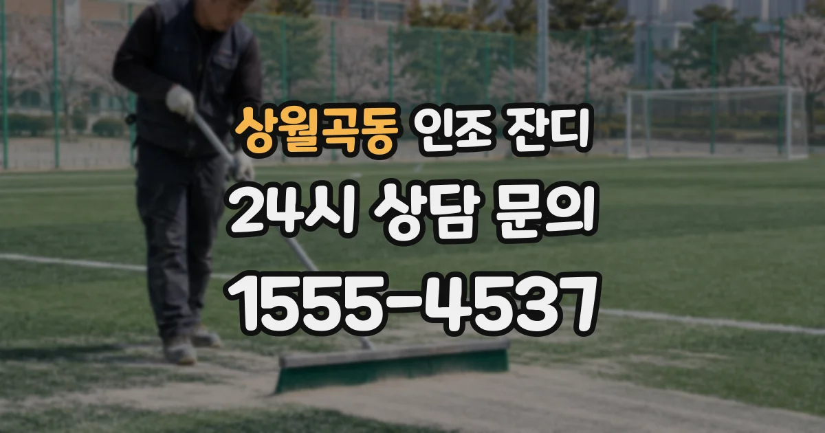상월곡동 인조 잔디