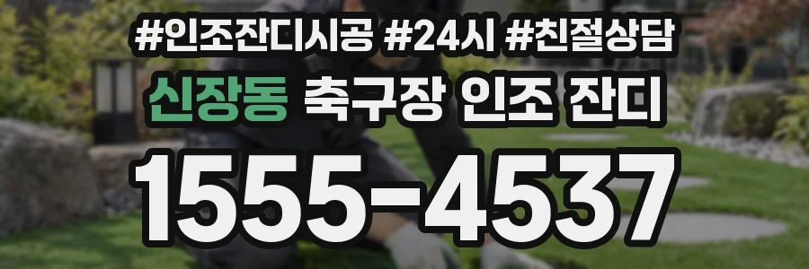 신장동 축구장 인조 잔디