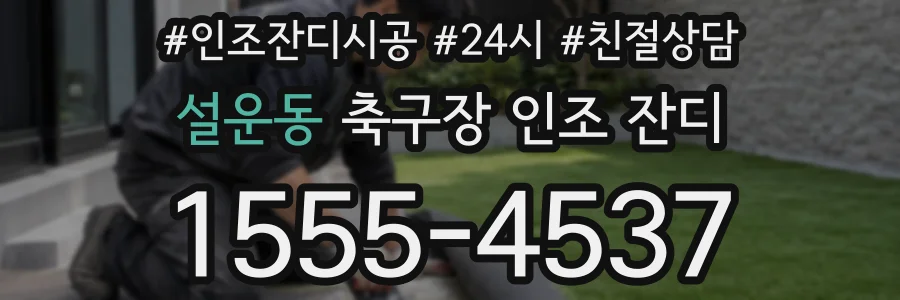 설운동 축구장 인조 잔디