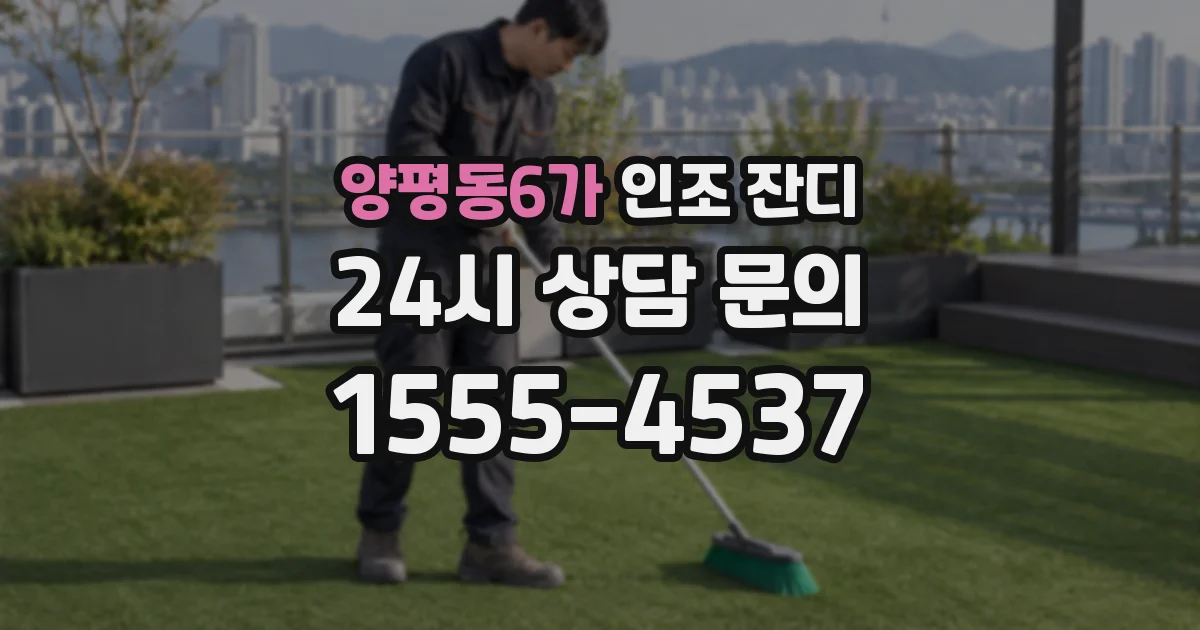 양평동6가 인조 잔디