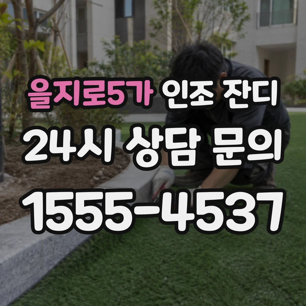 을지로5가 인조 잔디