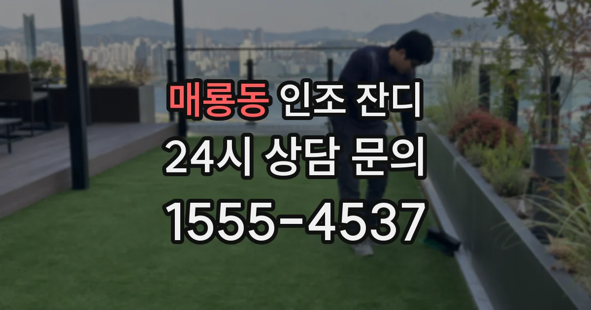 매룡동 인조 잔디