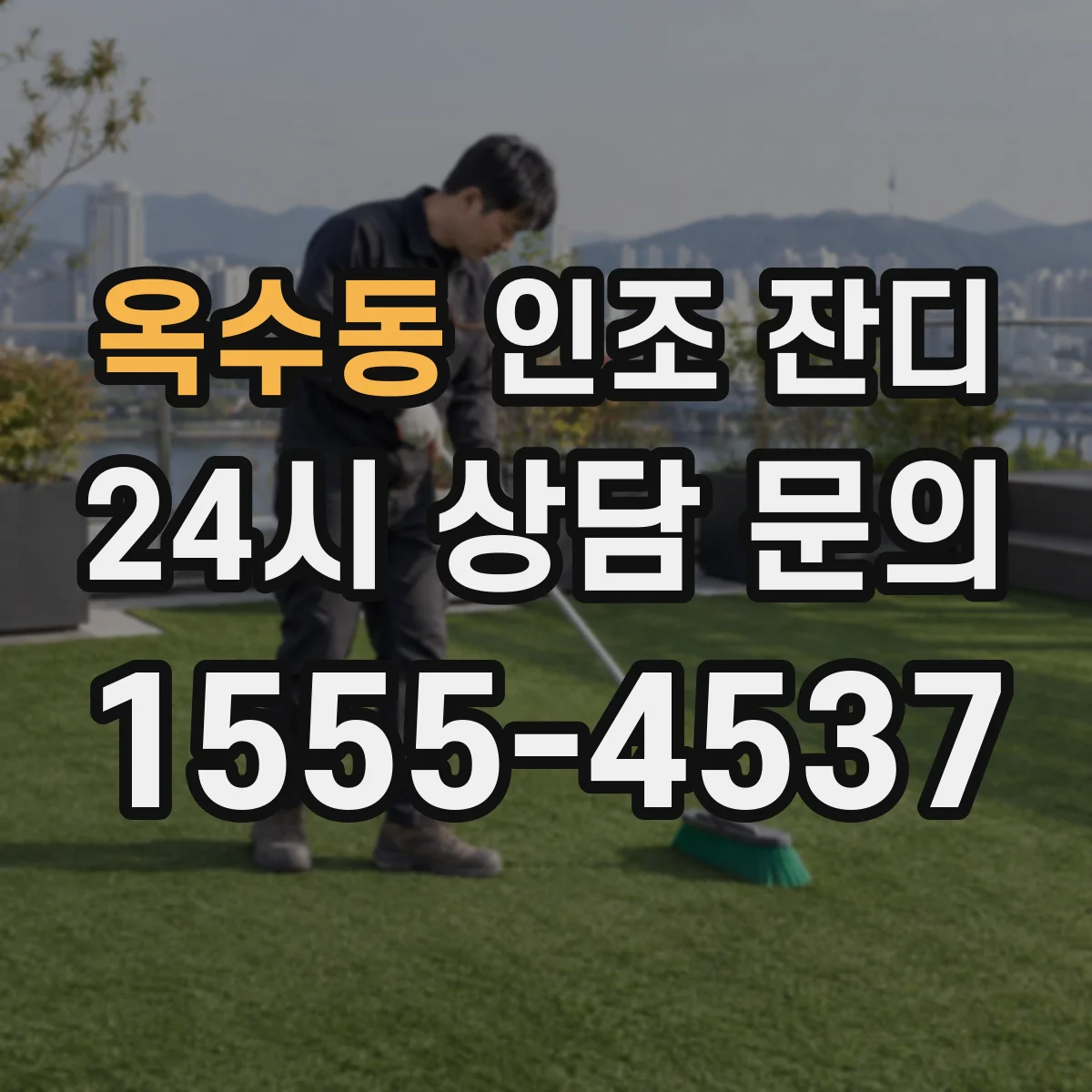 옥수동 인조 잔디