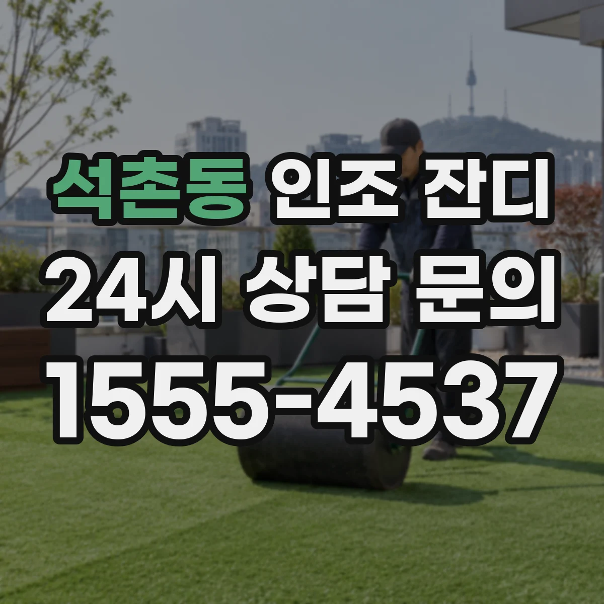 석촌동 인조 잔디
