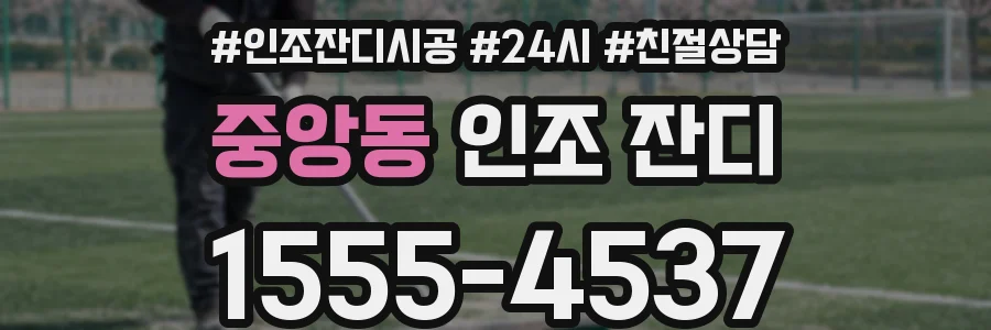 중앙동 인조 잔디