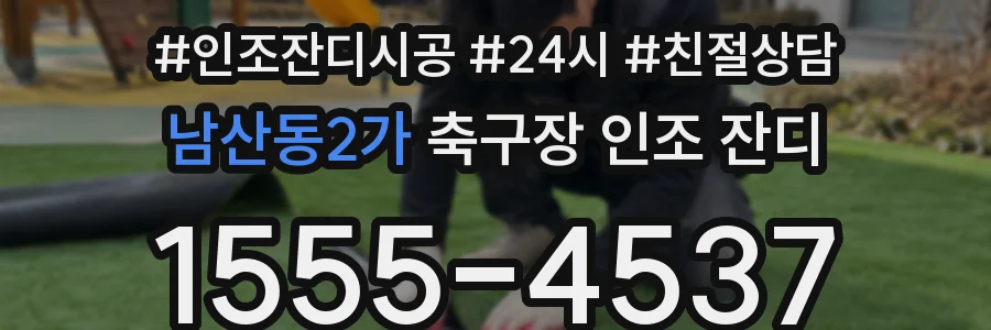 남산동2가 축구장 인조 잔디