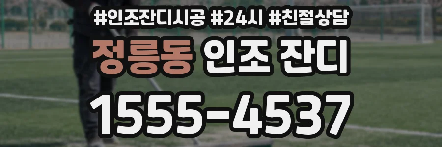 정릉동 인조 잔디