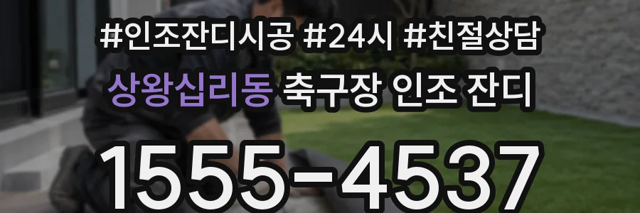 상왕십리동 축구장 인조 잔디