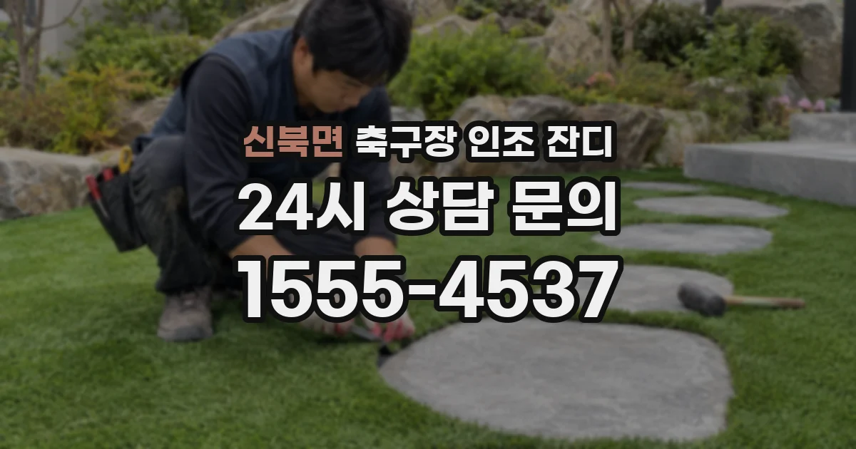 신북면 축구장 인조 잔디