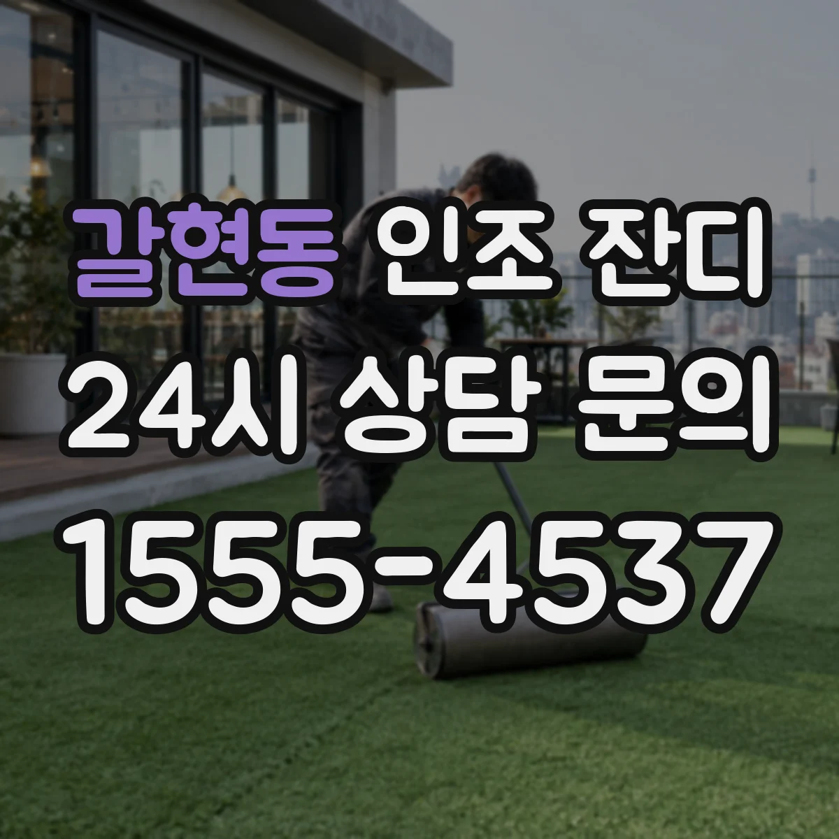 갈현동 인조 잔디