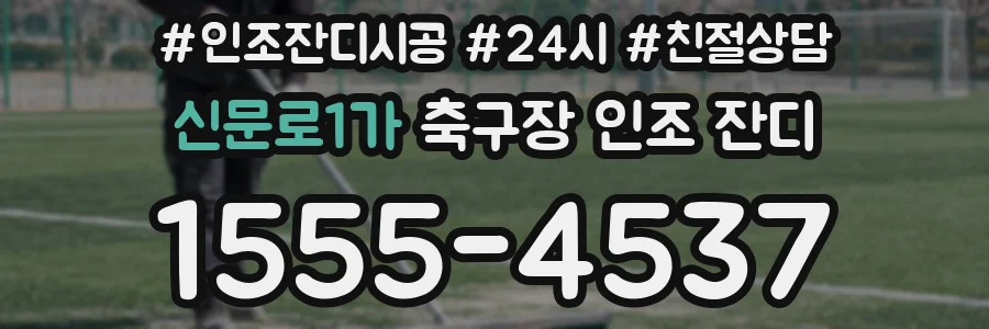신문로1가 축구장 인조 잔디