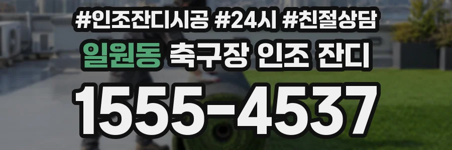 일원동 축구장 인조 잔디