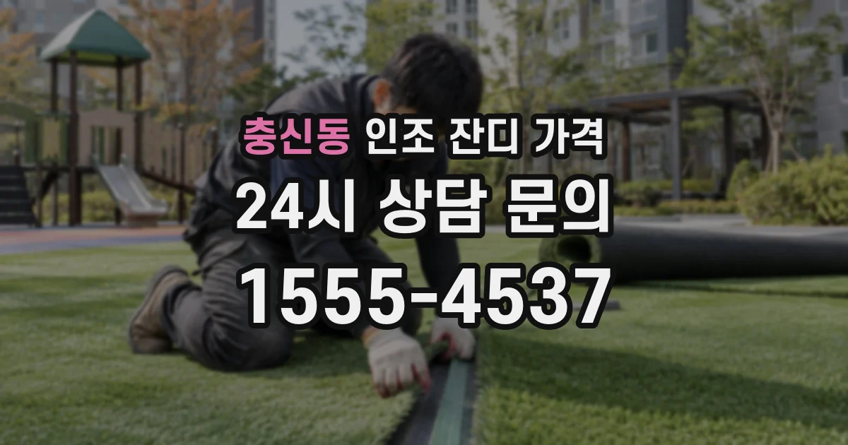 충신동 인조 잔디 가격