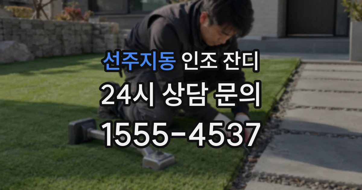 선주지동 인조 잔디
