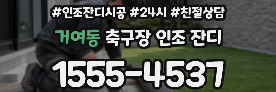 거여동 축구장 인조 잔디