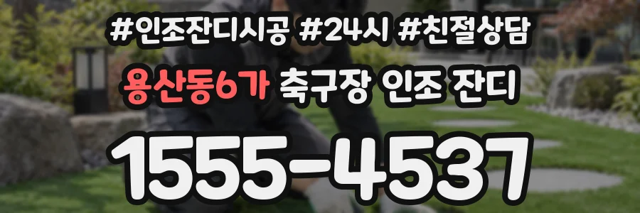 용산동6가 축구장 인조 잔디