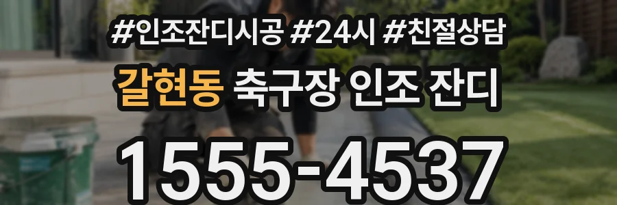 갈현동 축구장 인조 잔디