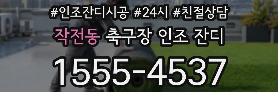 작전동 축구장 인조 잔디