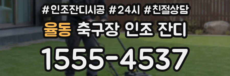 율동 축구장 인조 잔디