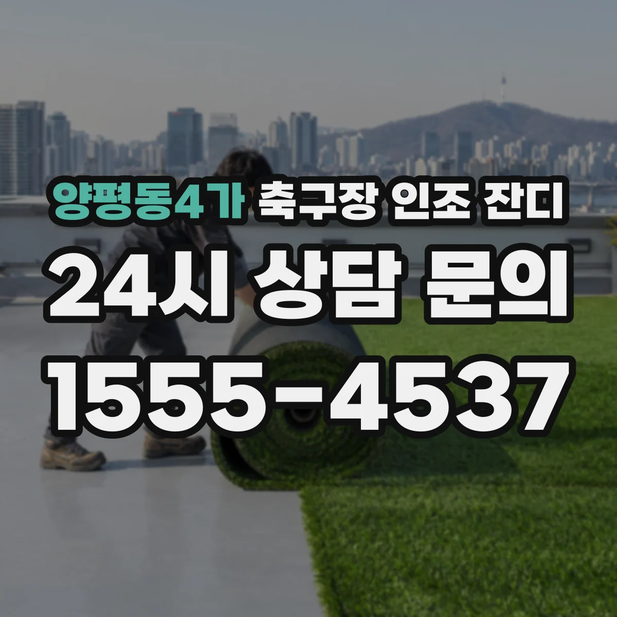 양평동4가 축구장 인조 잔디