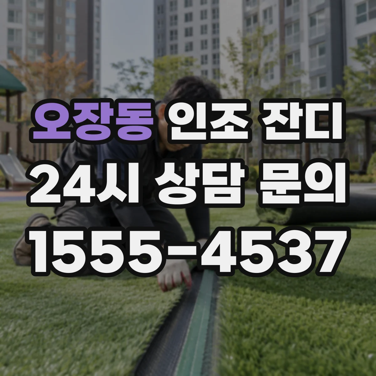 오장동 인조 잔디