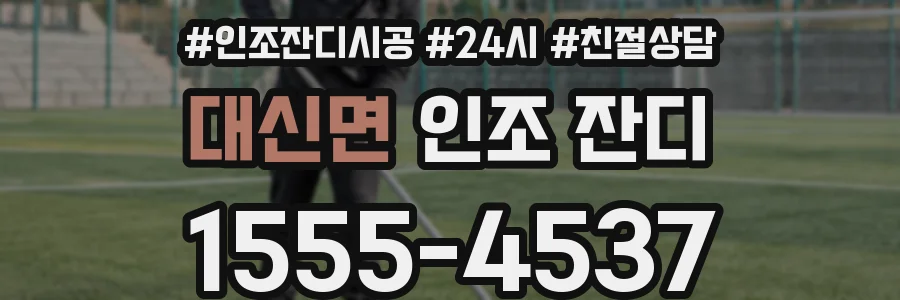 대신면 인조 잔디