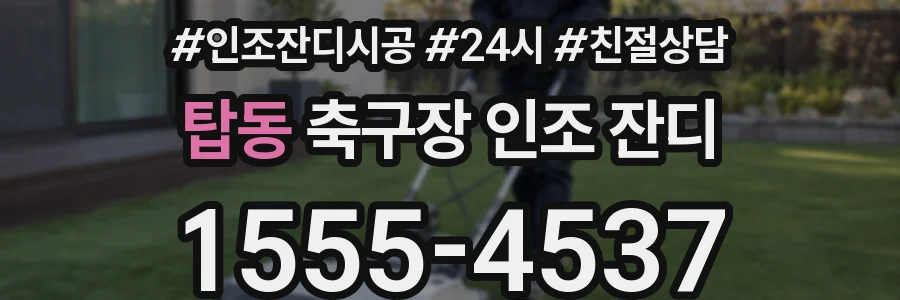탑동 축구장 인조 잔디