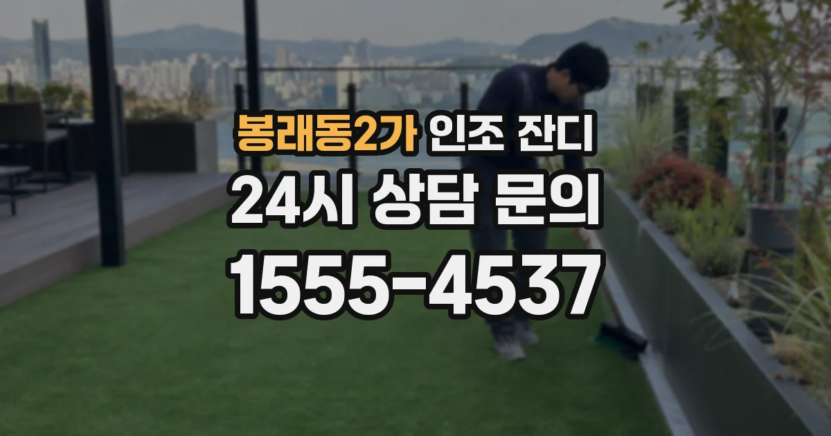 봉래동2가 인조 잔디