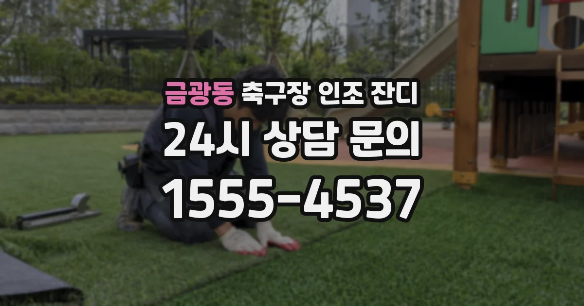 금광동 축구장 인조 잔디