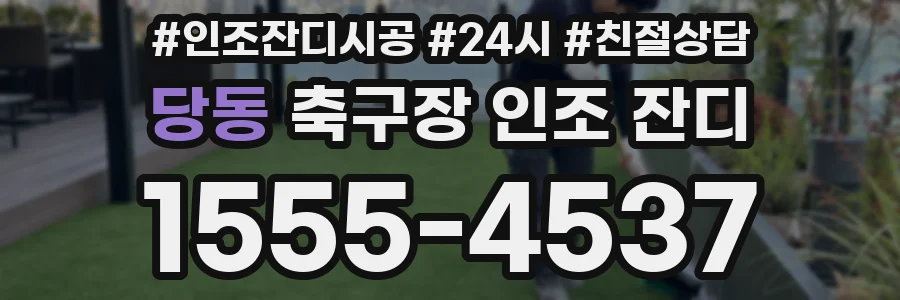 당동 축구장 인조 잔디