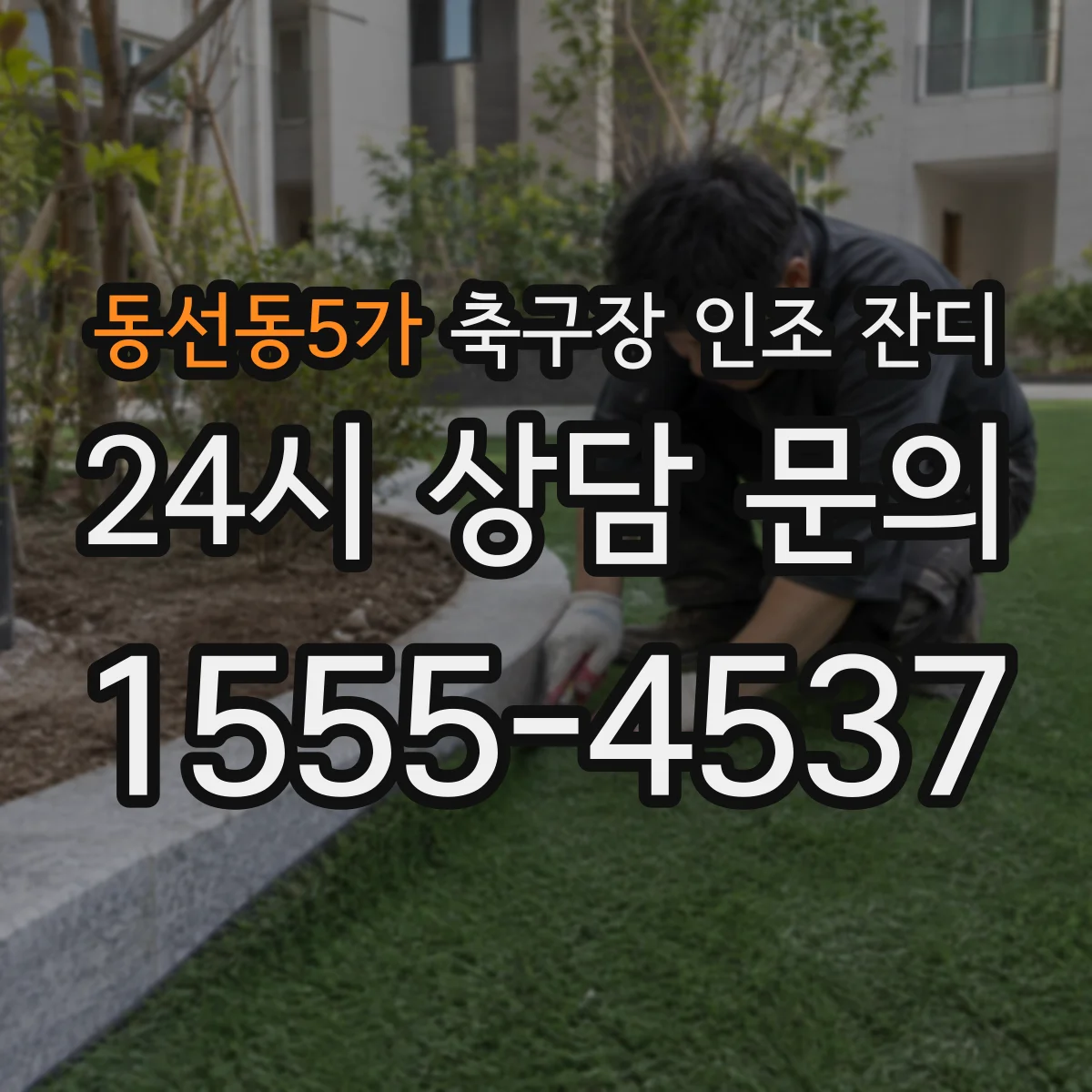 동선동5가 축구장 인조 잔디