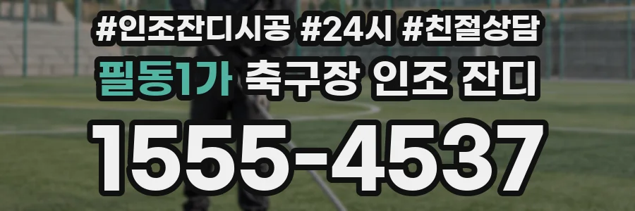 필동1가 축구장 인조 잔디
