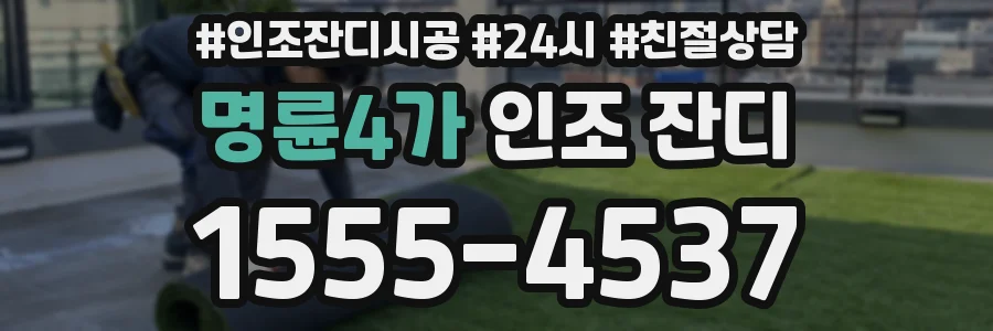 명륜4가 인조 잔디