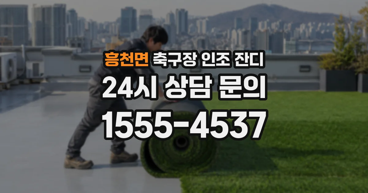 흥천면 축구장 인조 잔디