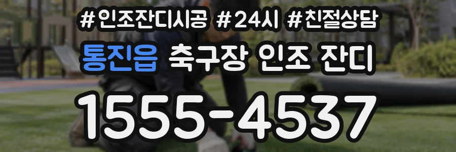 통진읍 축구장 인조 잔디