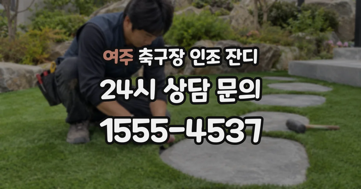 여주 축구장 인조 잔디