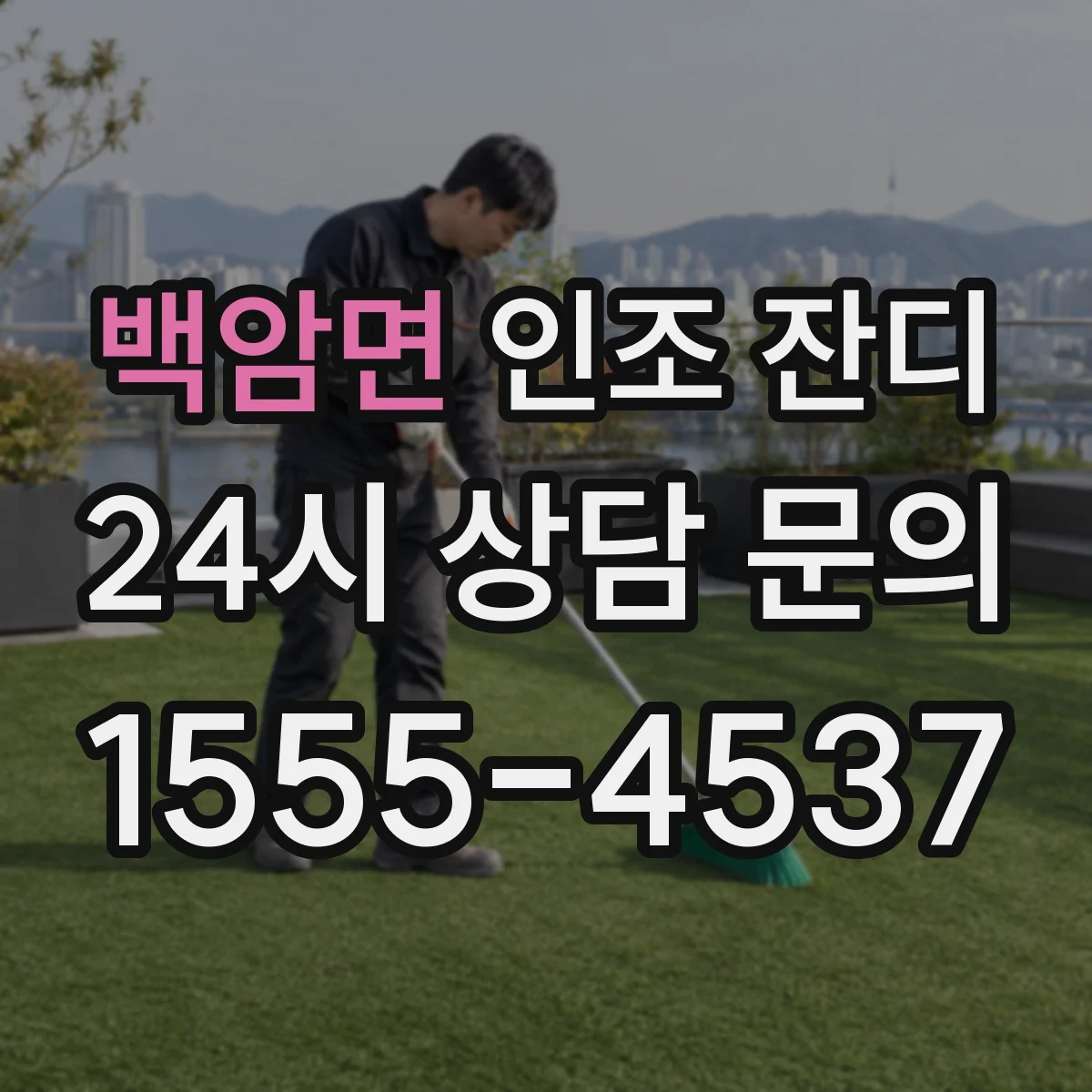 백암면 인조 잔디