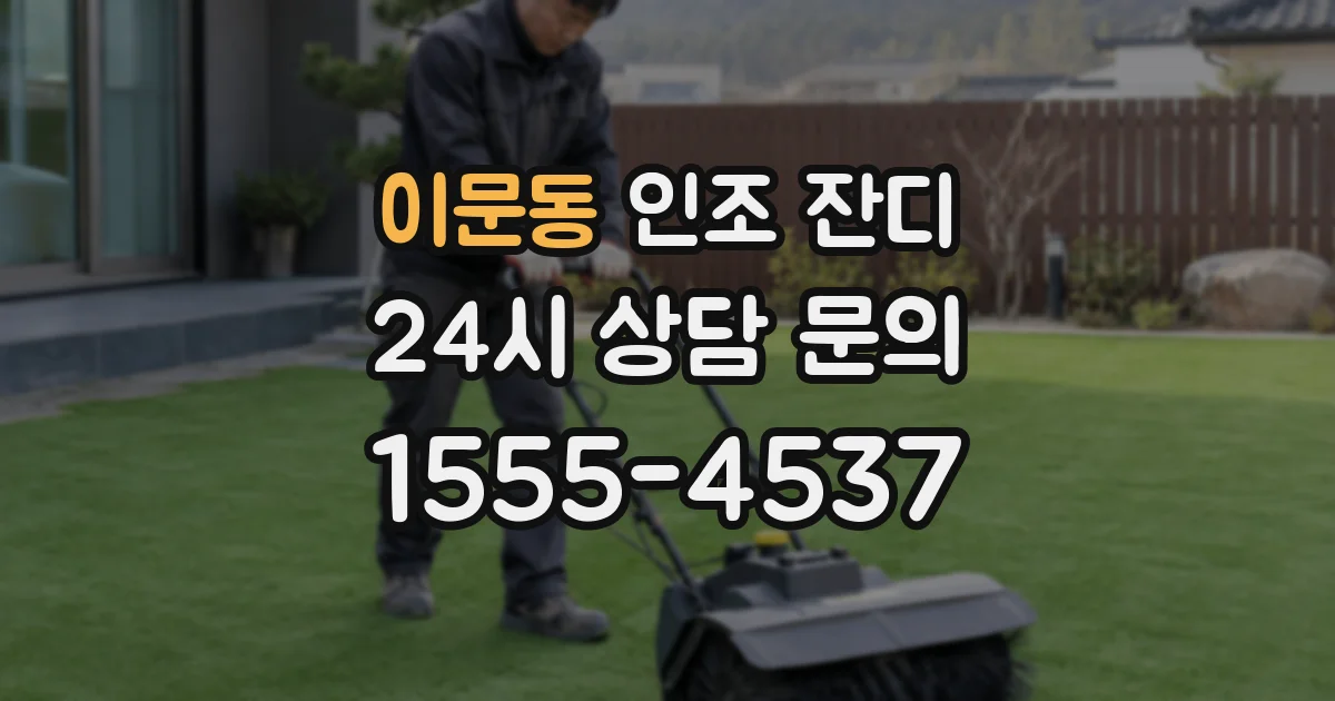 이문동 인조 잔디